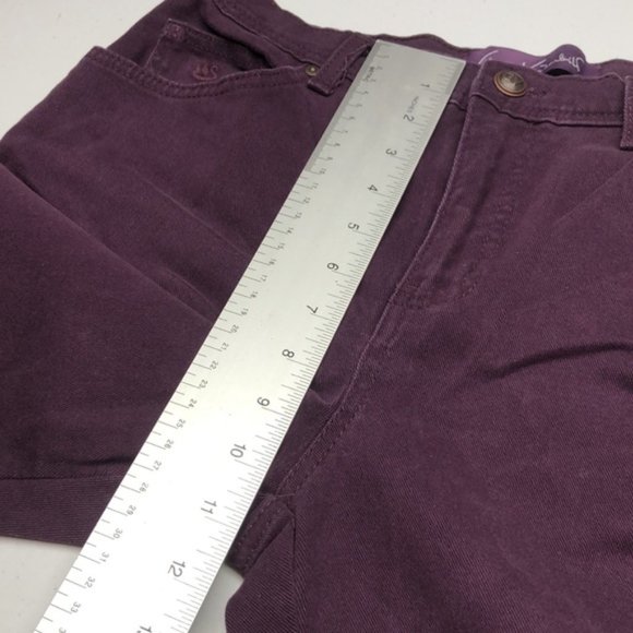LIKE NEW GLORIA VANDERBILT HIGH RISE PURPLE DRESS JEANS 10/30x28 ⭐ - Picture 9 of 12